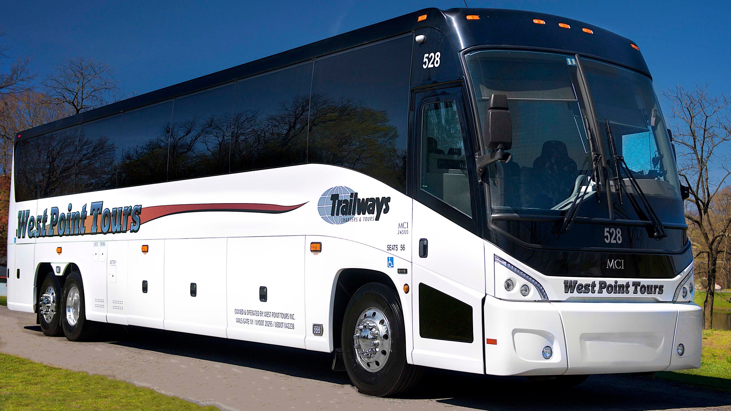 a bus that is parked on the side of a road